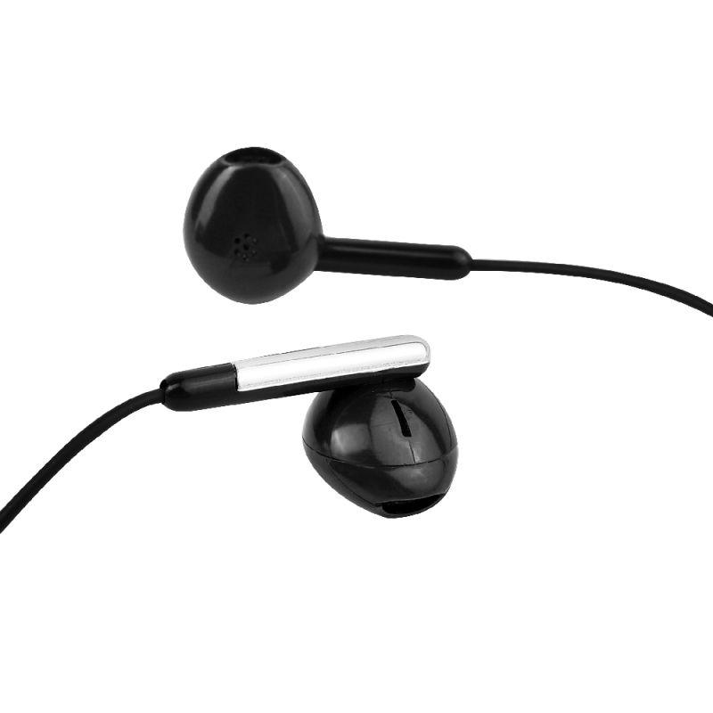 Наушники вакумные с микрофоном проводные ELX-WHP01P-C02 ПРОМО 3.5мм 1.2м пакет черн. Ergolux 15278