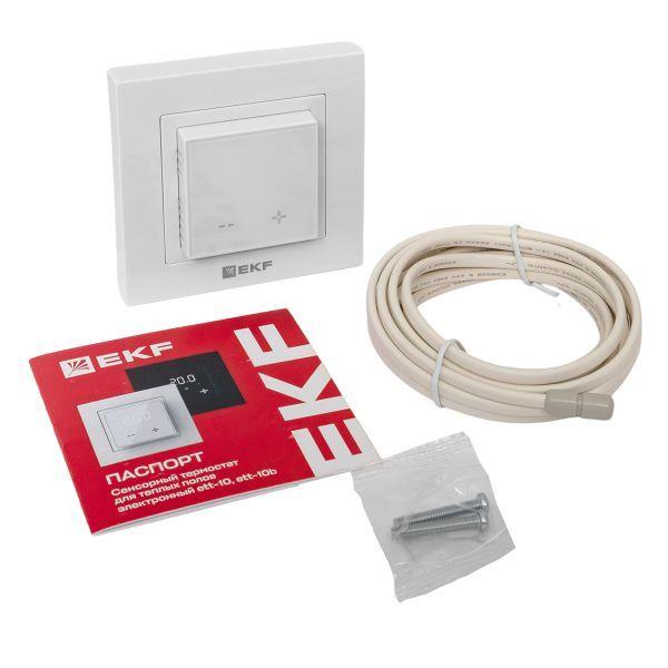 Термостат для теплых полов электронный 16А 230В бел. EKF ett-10