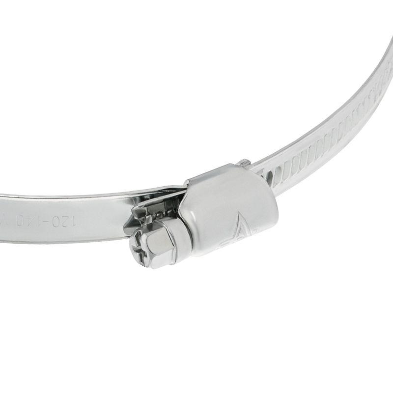 Хомут червячный 120-140/12-0.8мм нержавеющая сталь W2 Rexant 07-0712-12