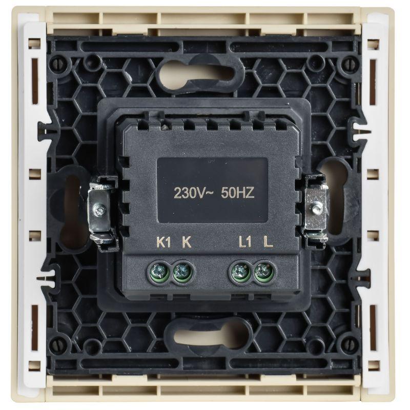 Светорегулятор поворотно-нажимной СП FORTE&PIANO 600Вт FP454 ваниль IEK FP-D20-0600-K10