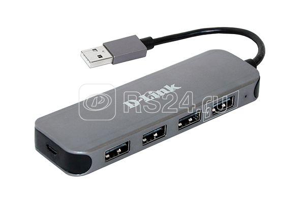 Концентратор DUB-H4/E1A компактный с 4 портами USB 2.0 D-link 1567330