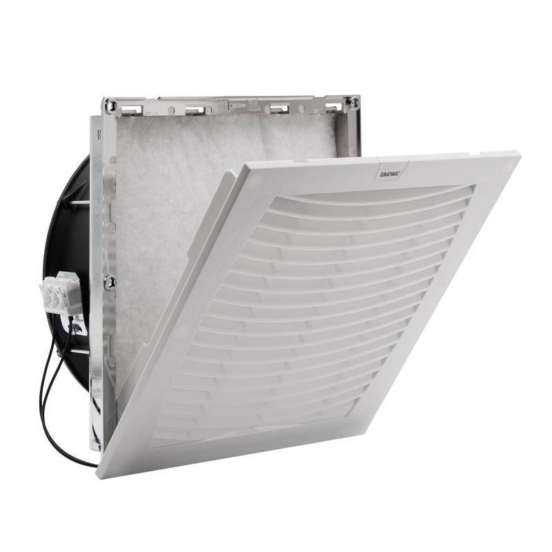 Вентилятор с фильтром ЭМС 550куб.м/ч 400В AC 255х255мм IP54 DKC R5MCV25380
