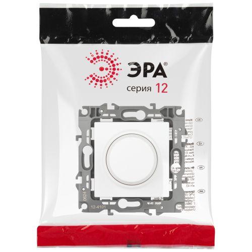 Светорегулятор Эра12 12-4101-01М поворотно-нажимной 400ВА 230В бел. матов. ЭРА Б0065670