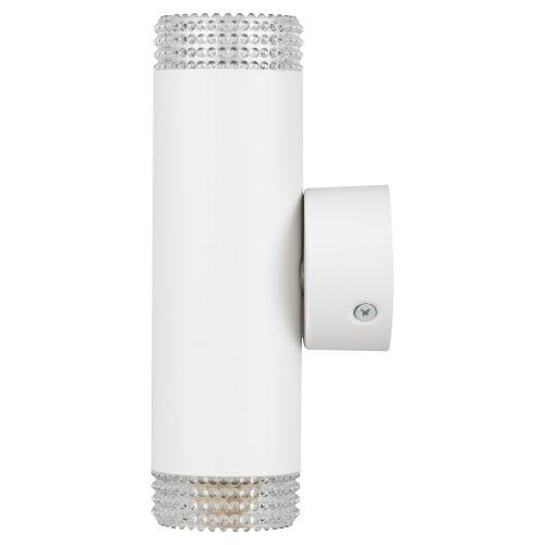 Светильник WL50 WH/TR 2хGU10 2х12Вт IP20 настенный бел. прозр. Эра Б0061195