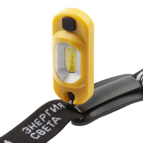 Фонарь аккумуляторный налобный Практик GA-801 COB 3Вт аккум. Li microUSB шарнир клипса (блист.) Эра Б0030186