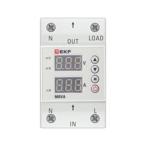 Реле напряжения и тока с дисплеем MRVA 40А PROxima EKF MRVA-40A