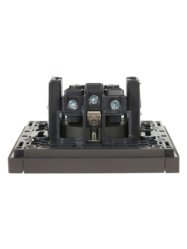 Розетка СП FORTE&PIANO FP315 16А с заземл. защ. шторки винт. крепл. сер. IEK FP-R14-16-K03