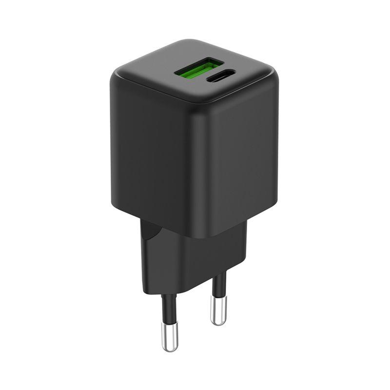 Устройство зарядное сетевое с двумя портами USB-A и USB-C 25Вт GaN Rexant 18-2203