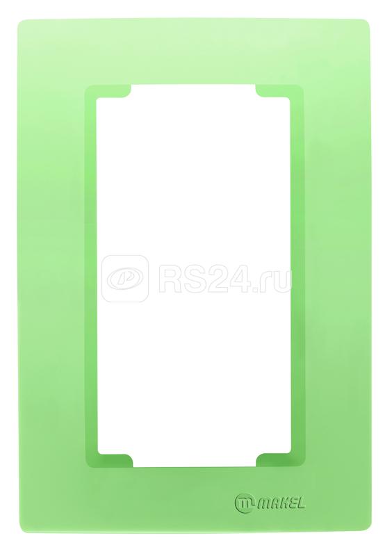 Рамка 2-м для розетки свет. зел. Makel 32091710