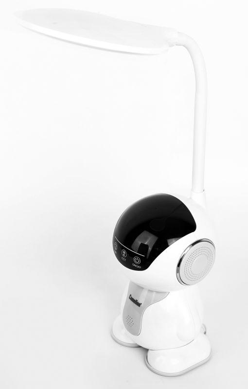 Светильник настольный KD-858 C01 LED.8Вт 230В 500лм сенс.рег.ярк и цвет.темп бел./сер. Camelion 13008