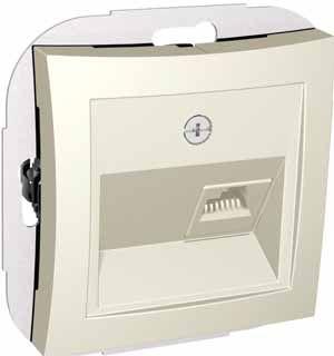 Розетка компьютерная СП Дуэт RJ45 кат.5E механизм беж. SchE WDE000283