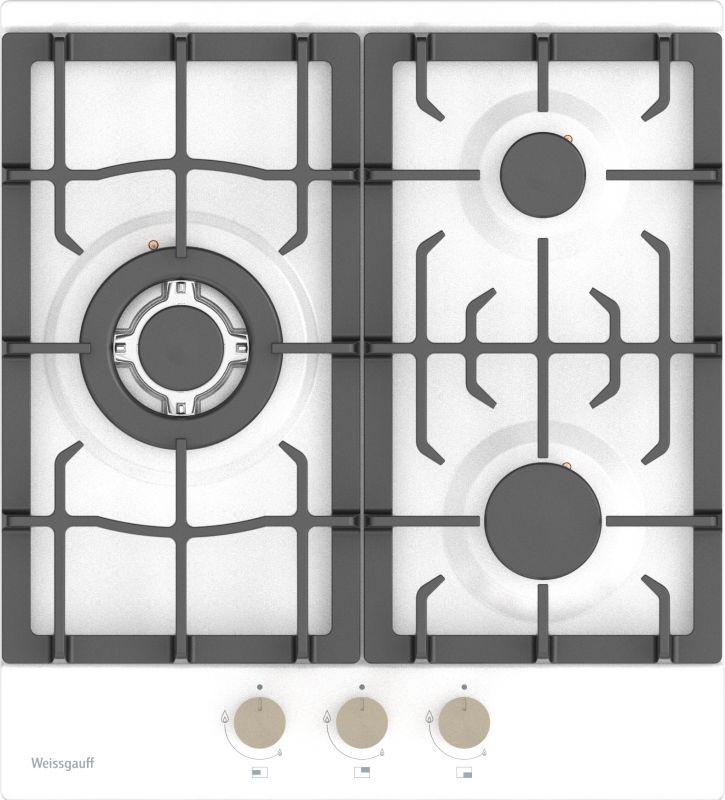 Поверхность варочная газовая HGG 451 WEB бел. WEISSGAUFF 1726483