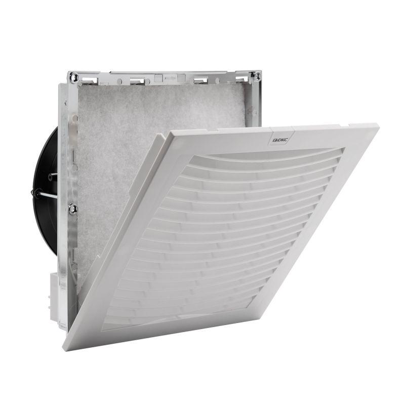 Вентилятор с фильтром ЭМС 200куб.м/ч 115-230В AC 255х255мм IP54 DKC R5MCV25231