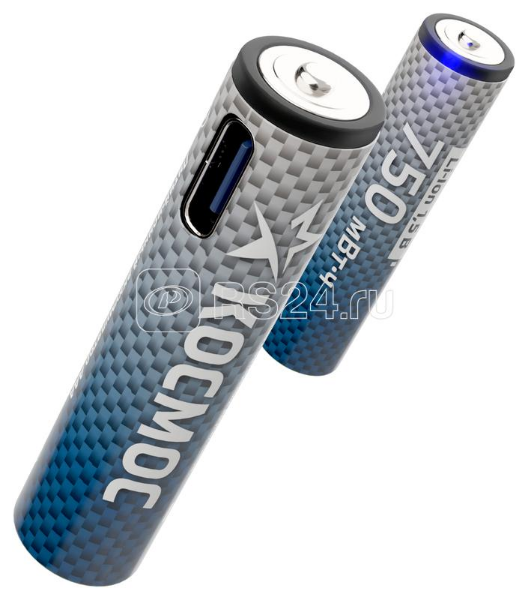 Аккумулятор ААА Li-ion 750мАч (блист.4шт) КОСМОС KOCR03Li750mWh4BL