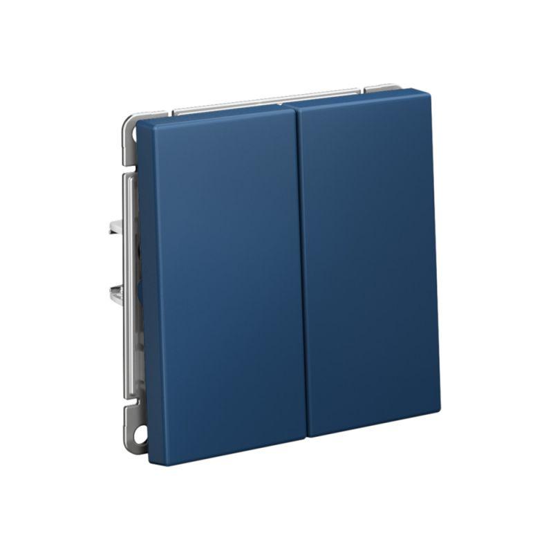 Выключатель кнопочный 2-кл. ArtGallery (сх. 2) 10А механизм аквамарин SE GAL001117