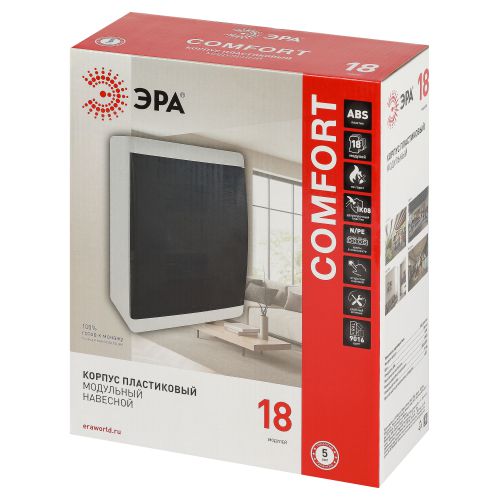 Корпус навесной COMFORT ЩРН-П-18 IP41 пластик. бел. Эра Б0067255