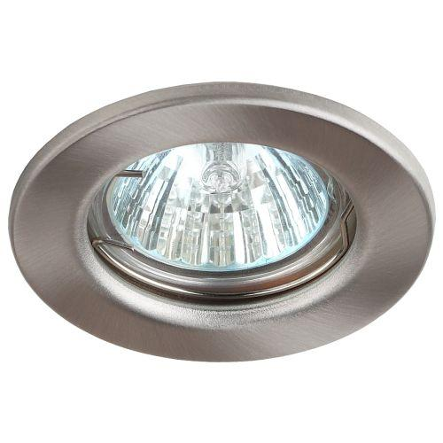 Светильник точечный ST1 SN 50Вт MR16 12В штампован. сатин никель ЭРА C0043800