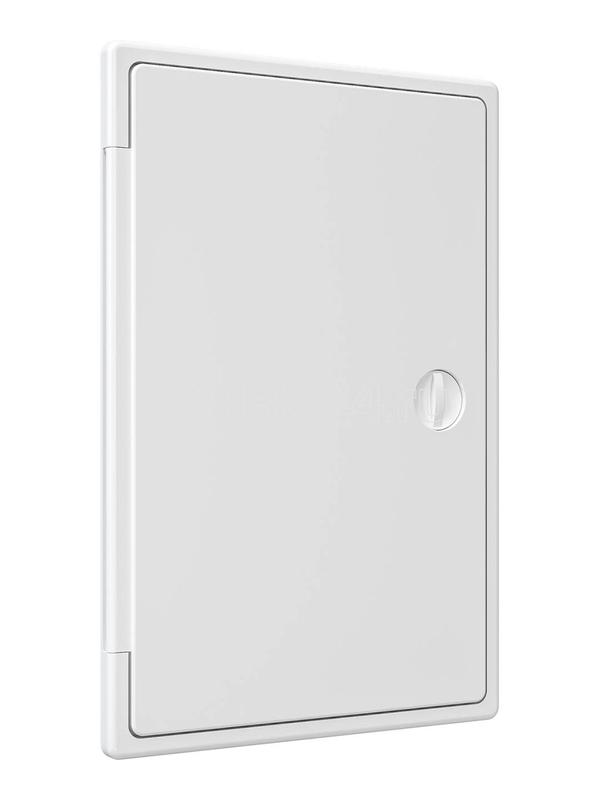 Люк-дверца ревизионная накладная 200х300мм с ручкой-задвижкой АБС бел. EVECS ЛТ2030П