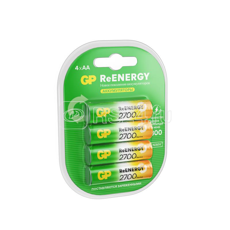 Аккумулятор AA/HR6 ReEnergy 1.2В 2650мА.ч (блист.4шт) GP 20276