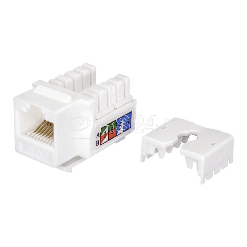 Модуль Keystone Jack RJ45 (8P8C) UTP кат.5E инструментал. бел. SUPRLAN 10-0313