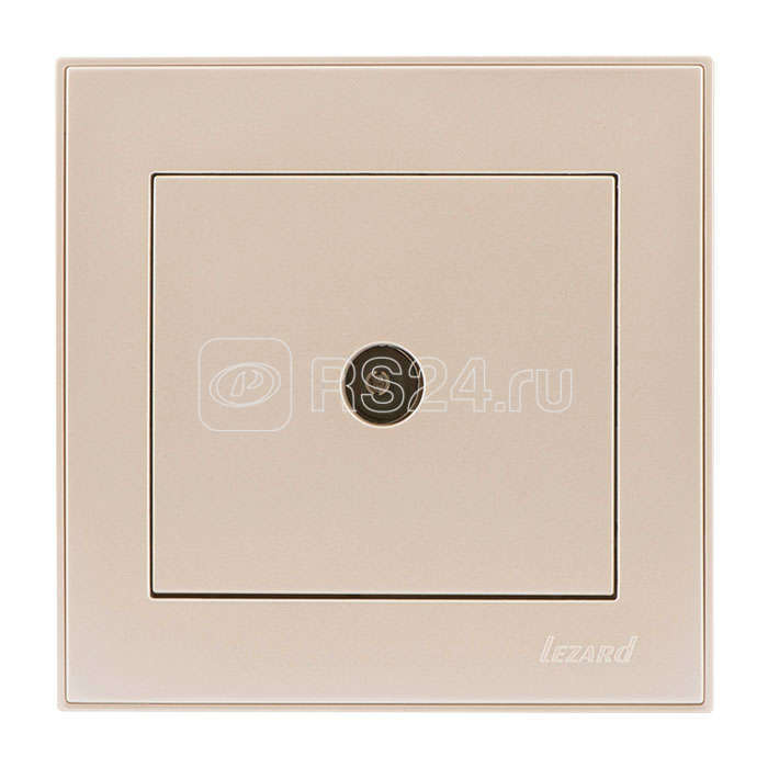 Розетка телевизионная проходная TV СП Rain крем. LEZARD 703-0303-129