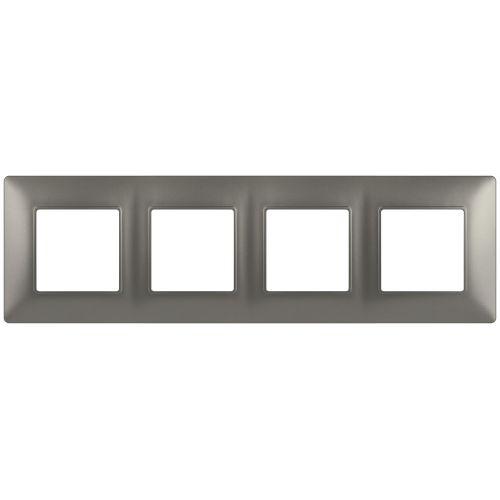 Рамка 4-м Elegance 14-5004-16 для розеток и выключателей титан Эра Б0065819