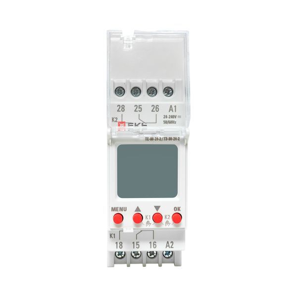 Таймер электронный двухканальный ТЭ-80 24-230В EKF te-80-24-2
