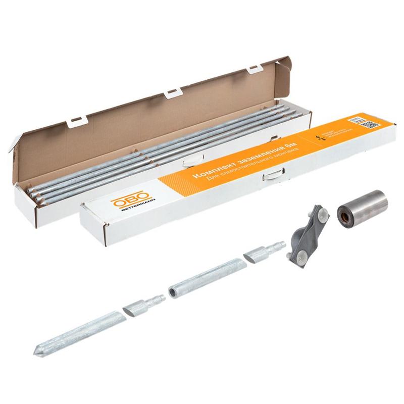 Комплект заземления верт. без муфт d20мм дл.6м (4х1.5м) OBO 5000756