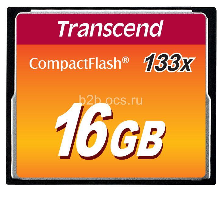 Карта памяти TS16GCF133 16GB CF Card (133X) Transcend 1000501793