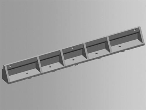 Держатель для 3-х шин ABB ZX640