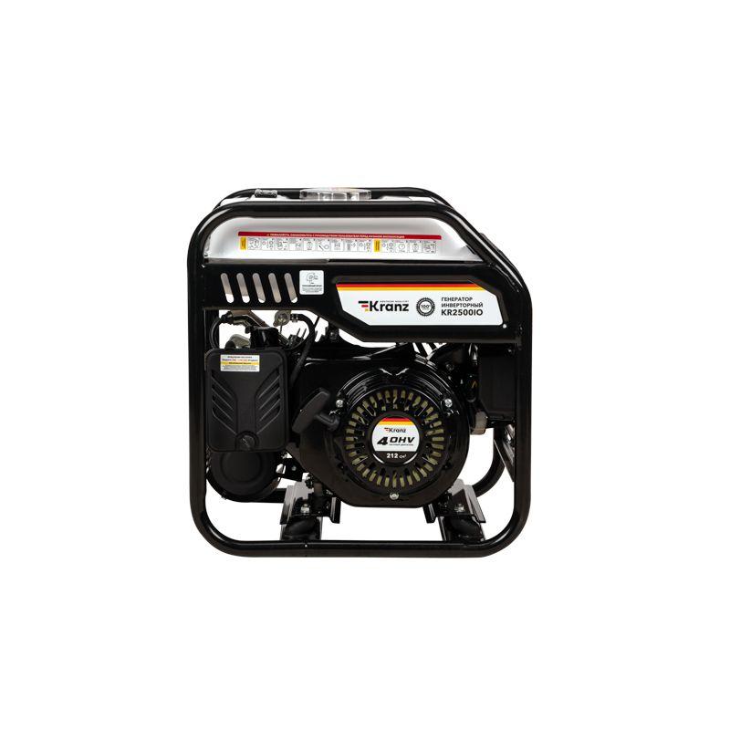 Генератор инверторный KR2500IO 2.5кВт 230В 7л открытый корпус ручной старт KRANZ KR-16-1142