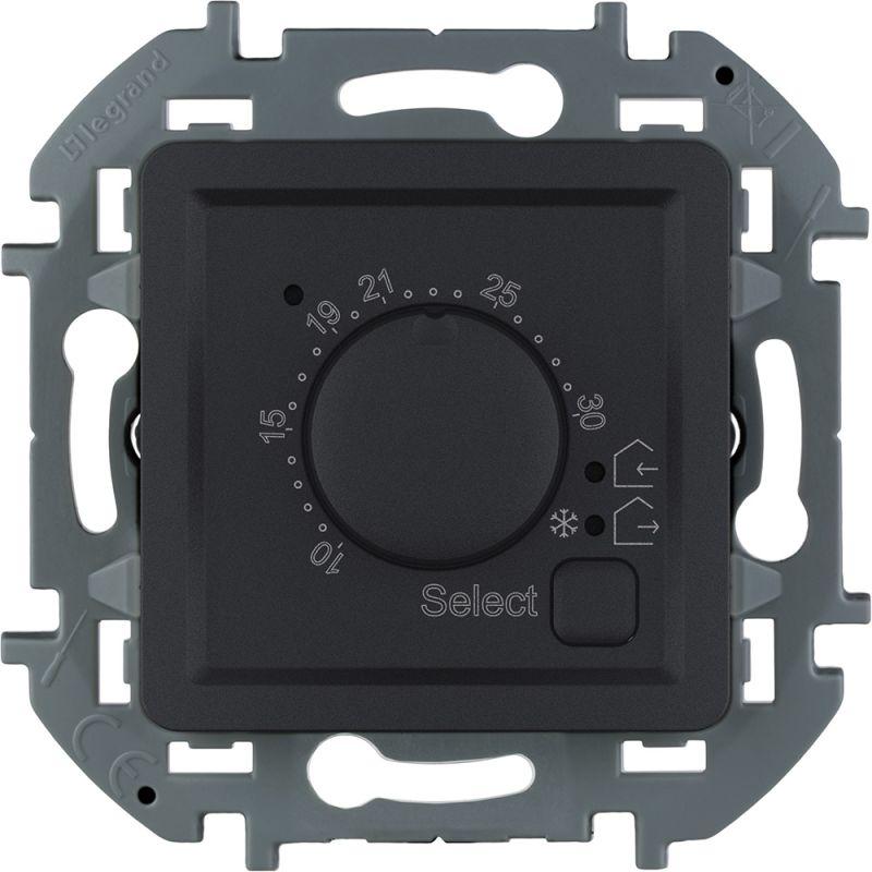 Термостат Inspiria с внешн. датчиком для тепл. полов антрацит IEK 673813