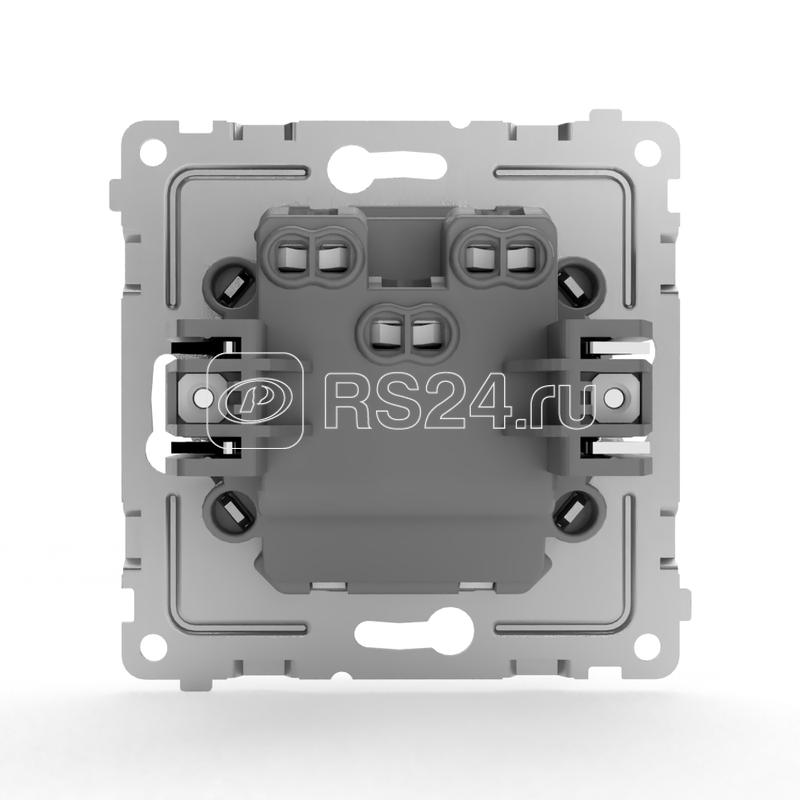 Переключатель проходной 2-кл. СП Pixel 10А IP20 механизм бел. TOKOV ELECTRIC TKE-PX-P2-C01