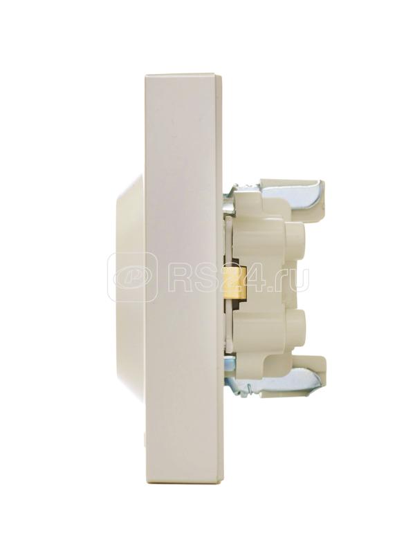 Розетка 2-м СП VESNA с заземл. со шторками ПБТ жемчуж./бел. перламутр LEZARD 742-3000-178B