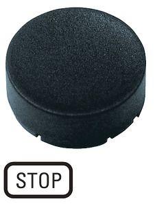 Шильдик кнопочный выступающий "СТОП" M22-XDH-S-GB0 черн. EATON 218240