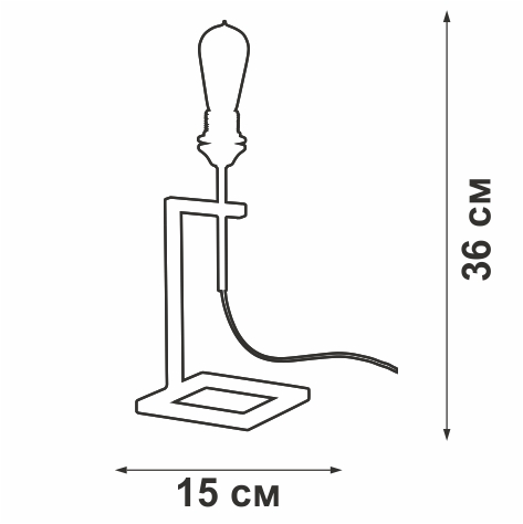 Светильник настольный 1хE27 макс. 60Вт Vitaluce V4751-1/1L