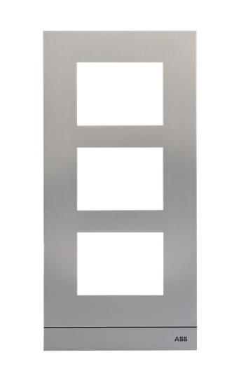 Рамка станции вызова размер 1/3 серебр. ABB 2TMA070130A0013