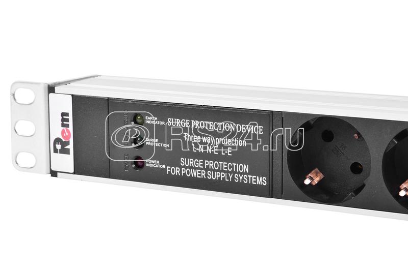 Блок распределения питания R-16-10S-10C13-FI-1420-3 10хSchuko 10хC13 16А базов. вертикал. Rem 1362000