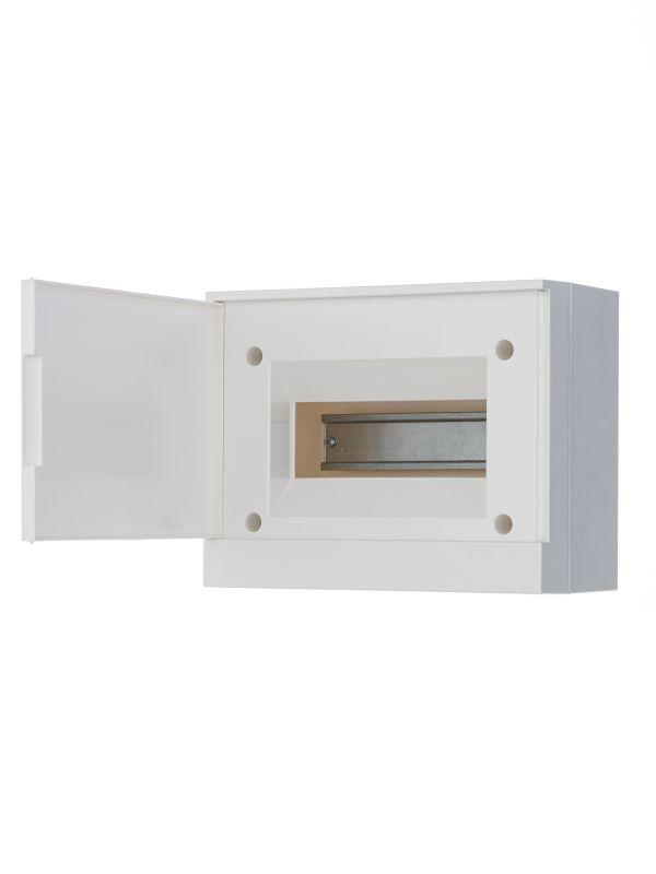 Бокс настенный Basic E 8М бел. непрозр. дверь (с клемм) ABB 1SZR004002A2103