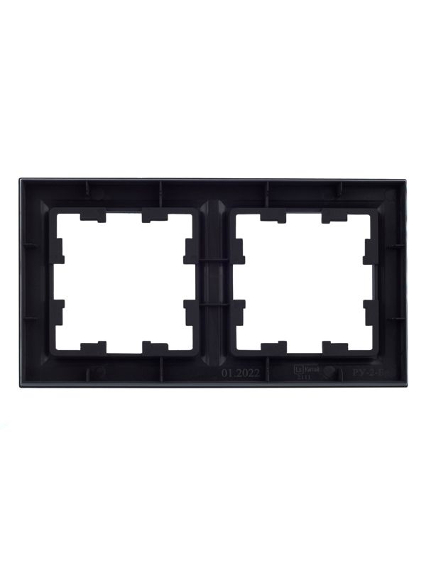Рамка 2-м BRITE РУ-2-БрГ графит IEK BR-M22-K53