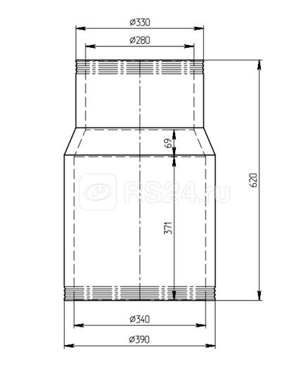 Покрышка керамическая для электрофильтров П 620/340 УХЛ2 (СЗВИ) СЗВИ ЦБ-00003854