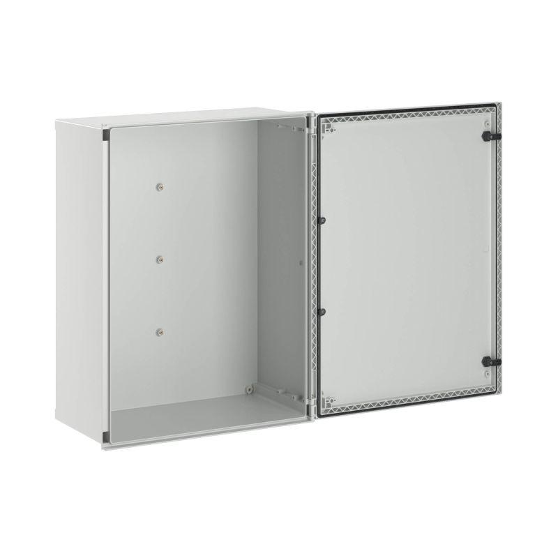 Шкаф цельный навесной без МП со сплошной дверью 800х600х300мм фиберглас DKC CN50863