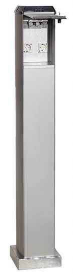 Стойка электропитания CWL11 в сборе 2хSchuko 2 счетчика электроэнергии до 35 DIN модулей ABB 2CMA177752R1000