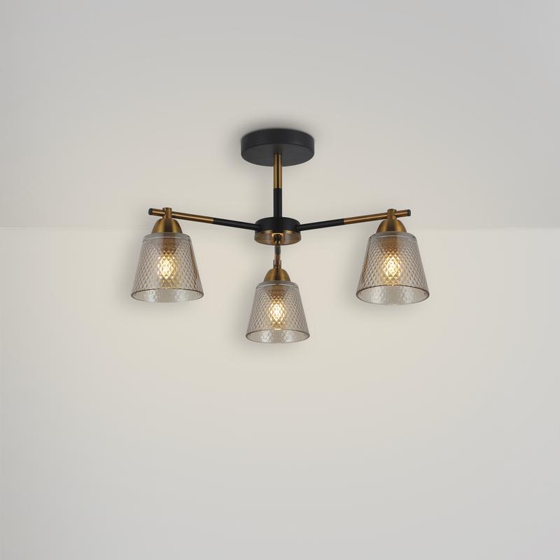 Люстра Kello 60Вт E27х3 IP20 Freya FR4015PL-03BBZ
