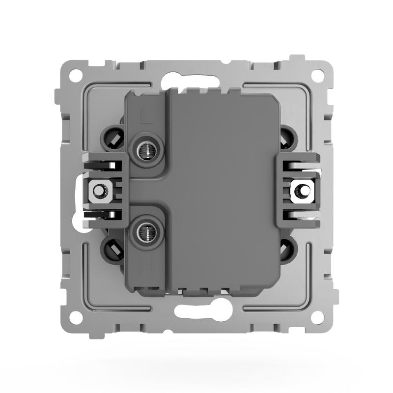 Розетка 2-м USB СП Pixel тип A+A 5В 1х2.1А 2х1.05А механизм карбон TOKOV ELECTRIC TKE-PX-2USB-C14