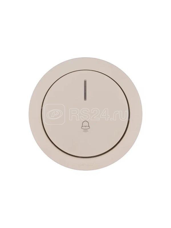 Кнопка звонка СП OSEN с подсветкой механизм сл. кость LEZARD 743-9088-108