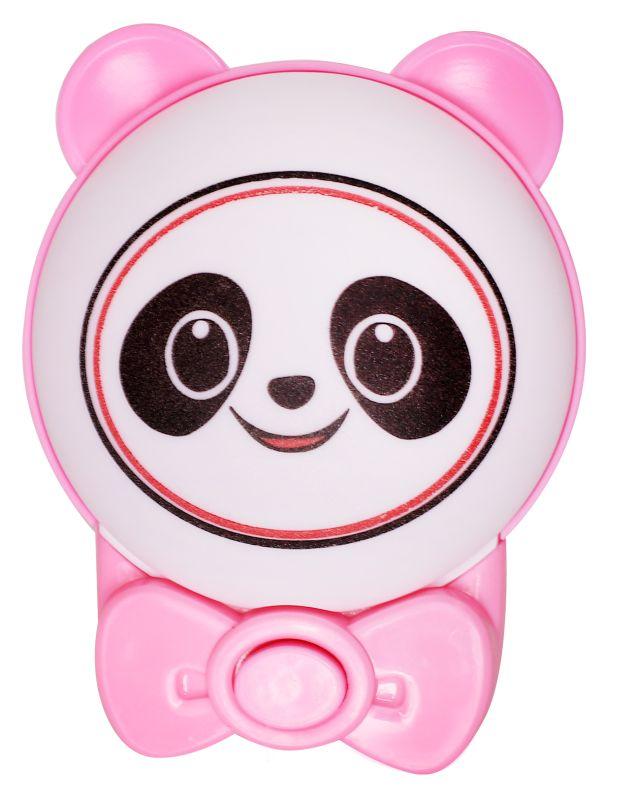 Светильник светодиодный NL-253 "Панда с бантиком " LED ночник с выкл. смена цветности свечения 220В Camelion 15006