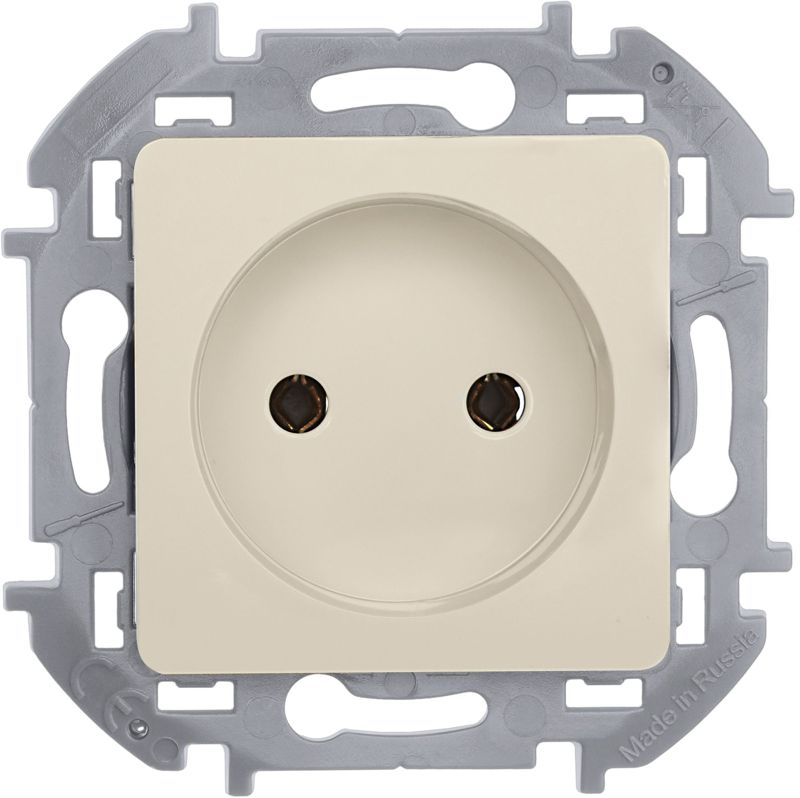 Розетка 1-м СП Inspiria 16А IP20 250В 2P механизм сл. кость IEK 673711
