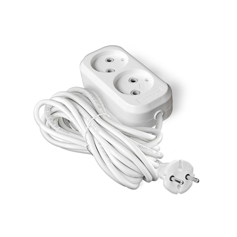 Удлинитель 2х5м без заземл. 6А IP20 У6-011М ПВС 2х0.75 UNIVersal 011М-05