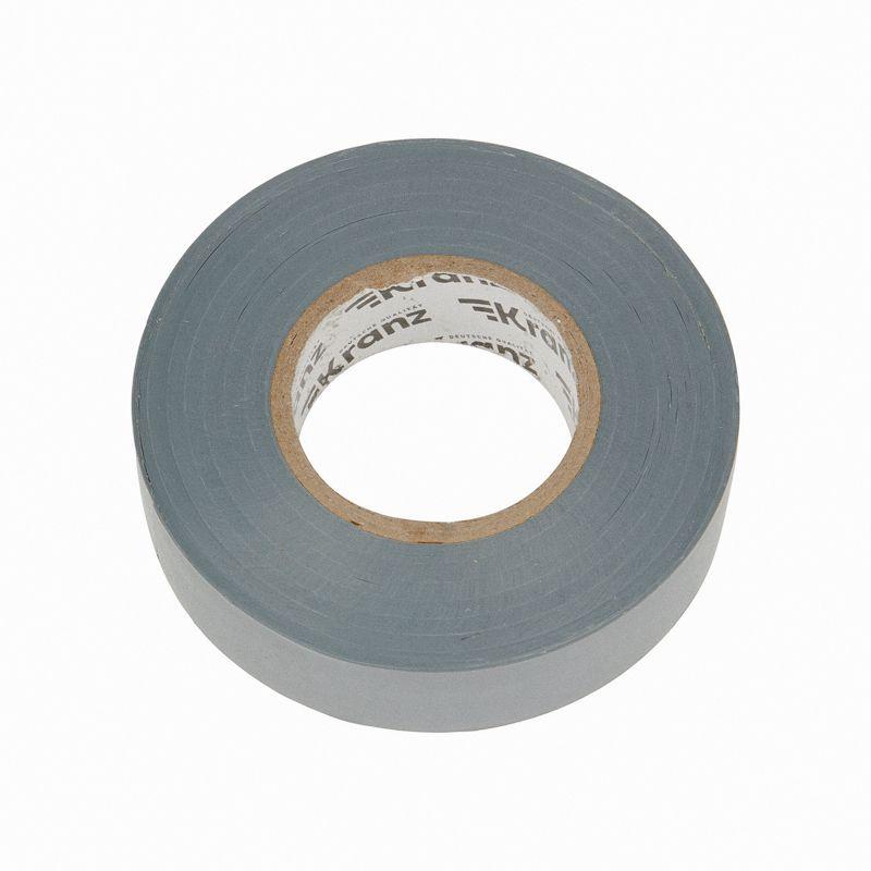 Изолента ПВХ профессиональная 0.18х19мм 20м сер. Kranz KR-09-2808